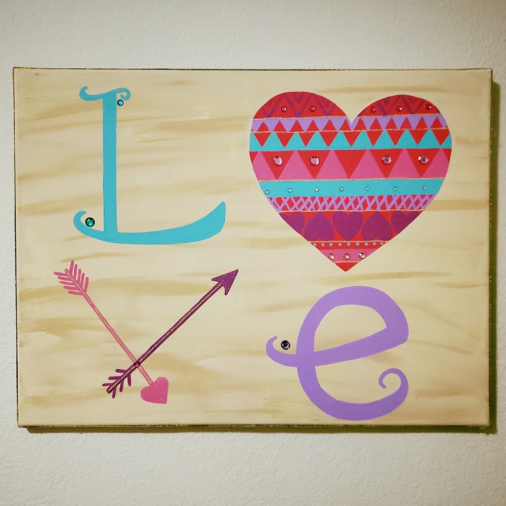 Tribal Love canvas art